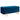 Bank, gestoffeerde bank met opbergruimte, metaal, rubberhout, schuimstof, 100 x 40 x 42 cm, donkerblauw