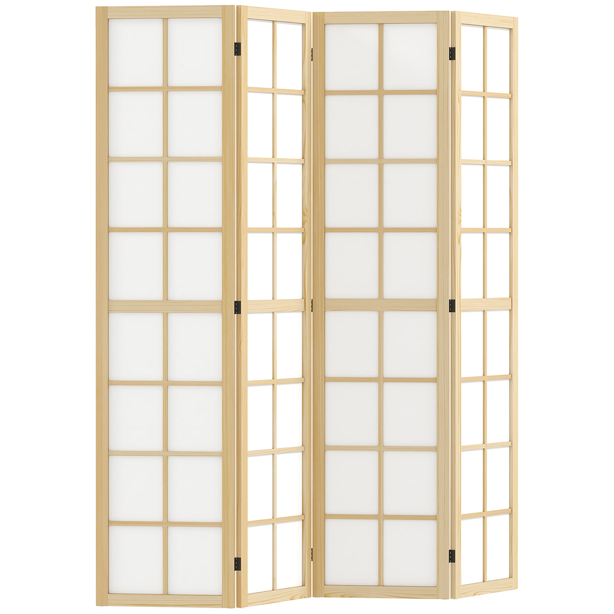 Opvouwbare ruimteverdeler, vrijstaande privacyscherm voor woonkamer, slaapkamer, kantoor, 160 x 170 cm