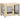 Hondenbench hondenkooi, modern design, afsluitbaar, 2 deuren, 94 cm x 60 cm x 71,5 cm, natuur + zwart
