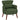 Moderne fauteuil, gestoffeerde accentstoel met lendenkussen, groen