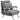 Relaxfauteuil ligfauteuil fauteuil, ligfunctie, logeerbed, 65 cm x 69 cm x 80 cm, grijs