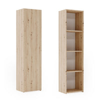 Solid bookcase LONI 160x40 cm - colour Artisan oak