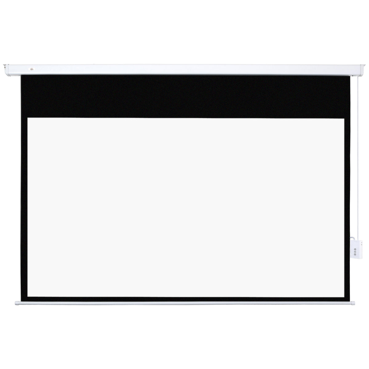 Projectiescherm 247 x 168 cm 100 inch 16:9 HD 4K projectiescherm elektrisch met afstandsbediening, wit