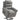 Relaxfauteuil met sta-opfunctie, 8 massagepunten, verwarmbare rugleuning, linnenlook, lichtgrijs