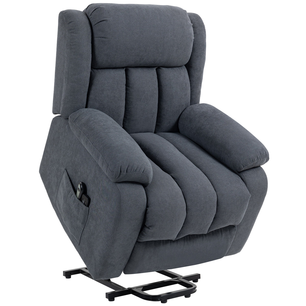 Televisiefauteuil met sta-opfunctie, elektrische relaxfauteuil met ligfunctie, massagefunctie, 93x91x103 cm