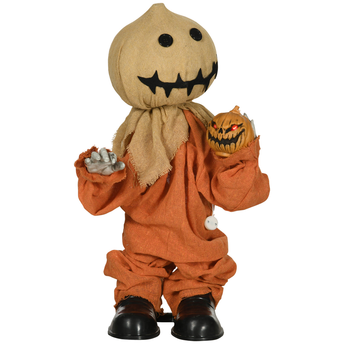 Vogelverschrikker Halloween-decoratie, beweegbaar, maakt geluid, op batterijen