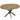 Uitschuifbare eettafel voor 4-6 personen, keukentafel in industriële look met spinpoot, bruine houtlook