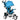 Kinderdriewieler, kinderfiets, rugmand, bekerhouder, zonnekap, metaal, blauw