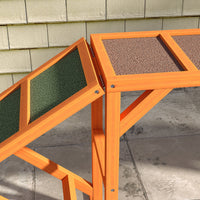 Agility hondenhelling, parcours, antislip, weerbestendig, hout, 335 x 55 x 60 cm, oranje (9)