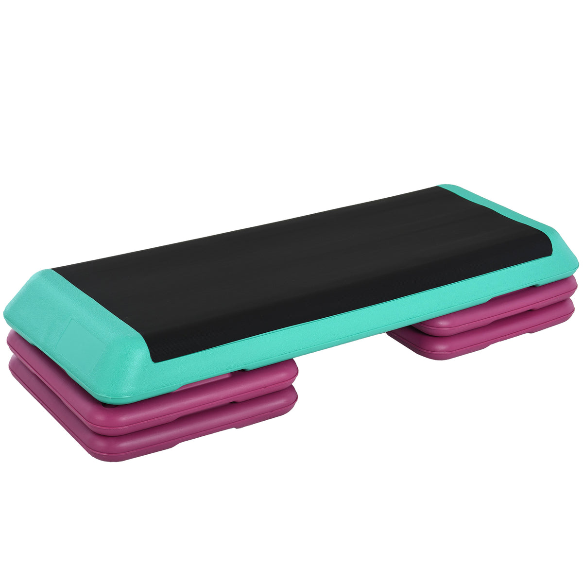 In hoogte verstelbare fitness step 3 standen (10/15/20 cm) antislip stepbank voor thuis, sportschool en kantoor
