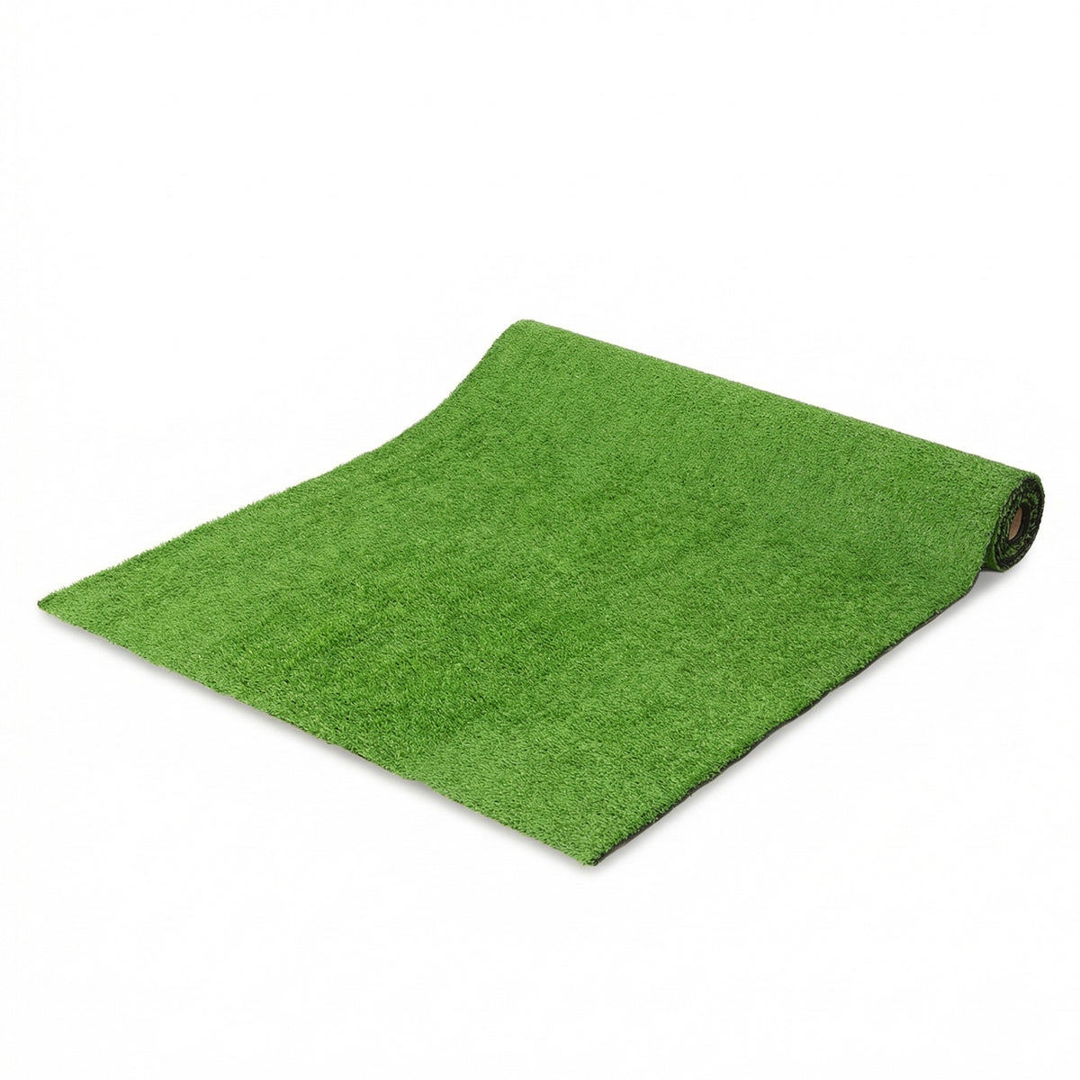 Kunstgras 100x400cm zelfdrainerend buitentapijt met 10mm hoogte groen