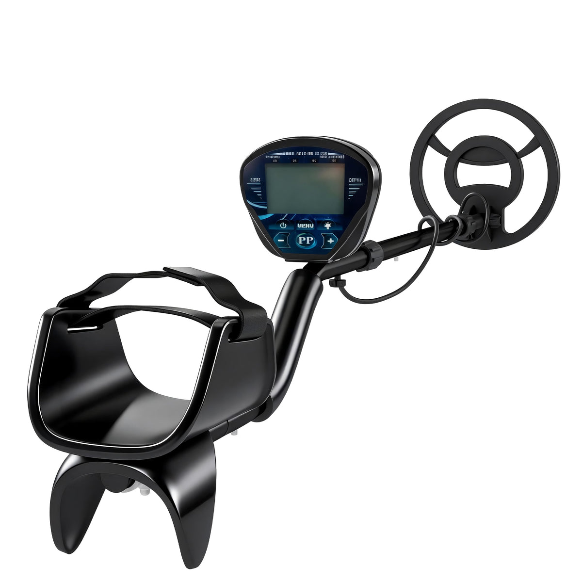 Metaaldetector IP68 waterdicht metaaldetector met 3 modi hoofdtelefoon schep spoel lcd-display 7 inch
