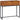 Sidetafel in industrieel design, bijzettafel, dressoir, 1 lade, bruin + zwart