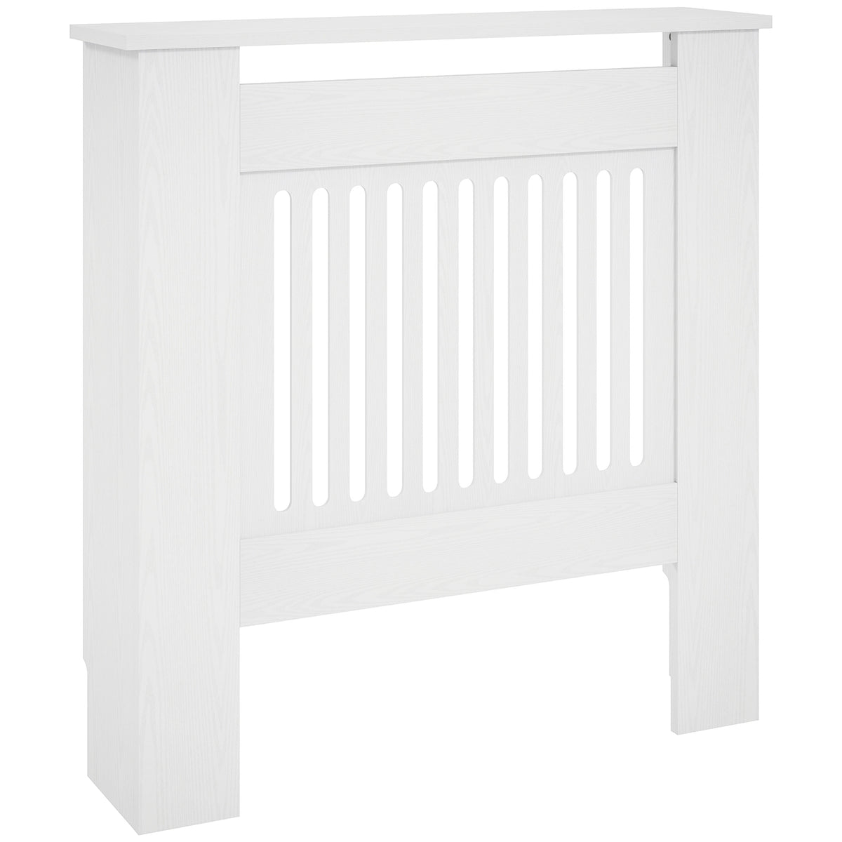 Radiatorombouw, verwarmingsafdekking, 78 x 19 x 81 cm, radiatorafdekking voor slaapkamer, woonkamer, MDF, wit