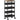 5-traps keukenwagen, houtlook, verrijdbaar, metalen frame, 4 lades, zwart