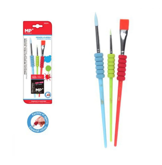 3-teiliges Pinselset für Kinder – Produktabbildung 2