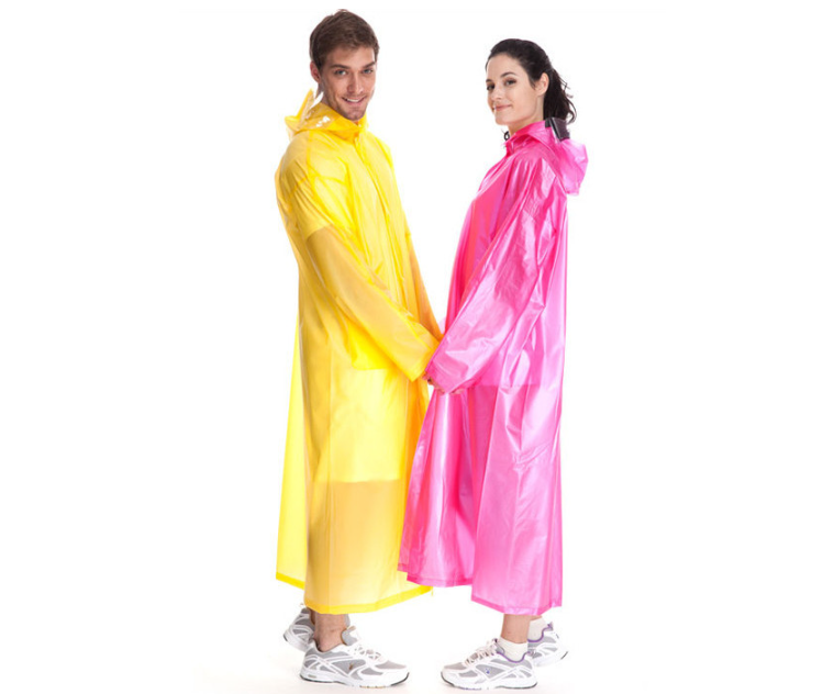 Regenponcho für Erwachsene - gelb – Produktabbildung 2