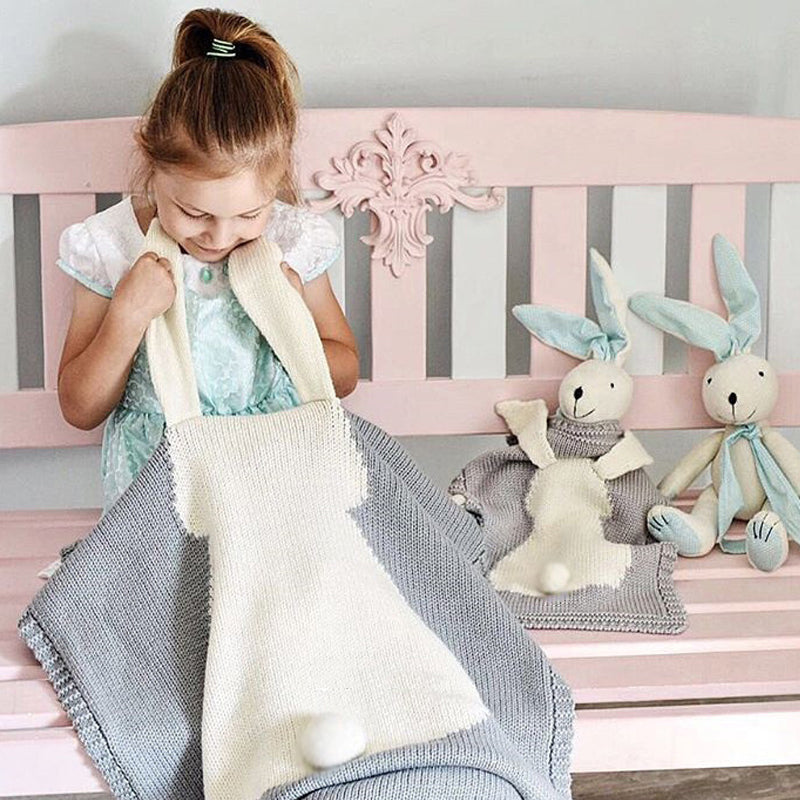 Babydecke – Häschen, rosa – Produktabbildung 4