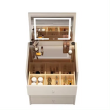 Moderner SMART Schminktisch-Nachttisch 50 cm - Weiß – Produktabbildung 2