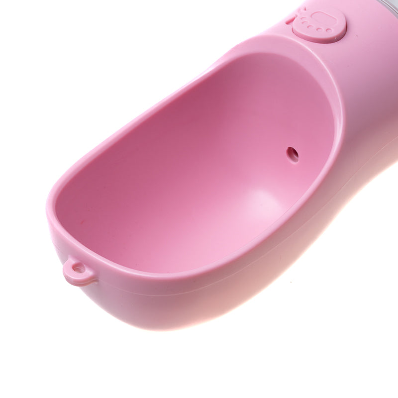 Trinkflasche für Hunde unterwegs, 550 ml - pink – Produktabbildung 2