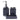 Badezimmer-Accessoire-Set mit 3 Teilen BERRETTI, Anthrazit + Chrom