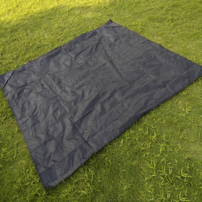 Wasserdichte Picknickdecke mit Regenmantel - schwarz – Produktabbildung 2