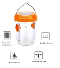 Solar-Insektenfalle – orange – Produktabbildung 4
