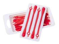Silikonschnürsenkel 14 Stück – rot – Produktabbildung 4