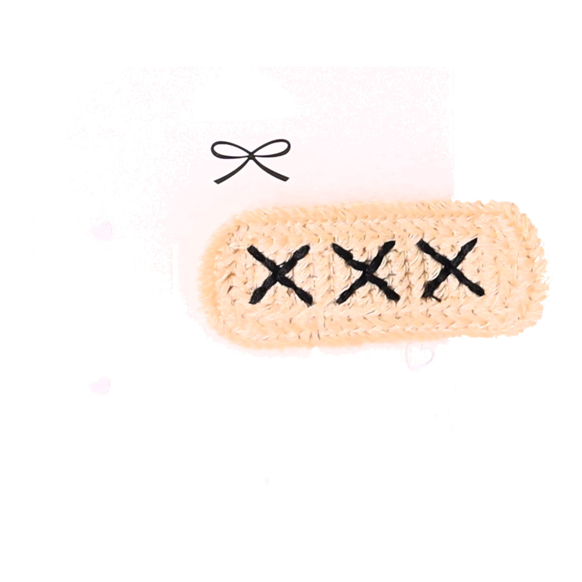 Set niedlicher Haarspangen, 10 Stück – beige, Boho-Stil