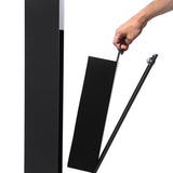Abfallsäule / Aschenbecher – silber – Produktabbildung 4