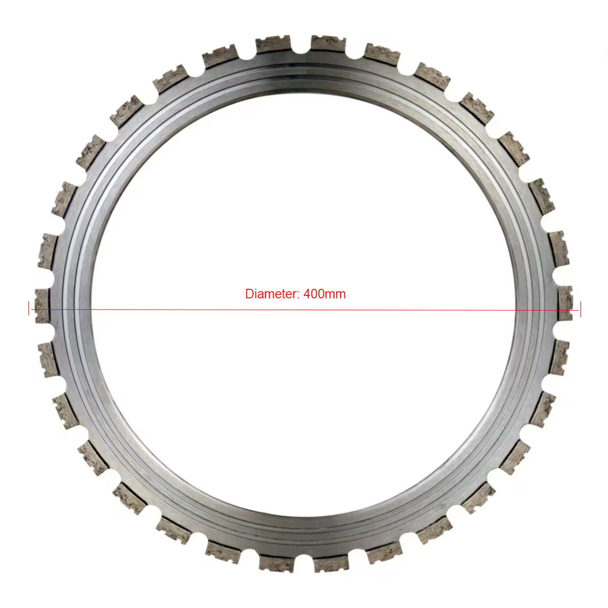 400 mm Diamant-Ringsägeblatt für Beton und Stein – Segmentierte Trennscheibe – Produktabbildung 2