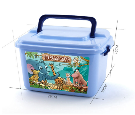 Safari-Tierfiguren-Set, 58 Teile, mit praktischer Box – Produktabbildung 2