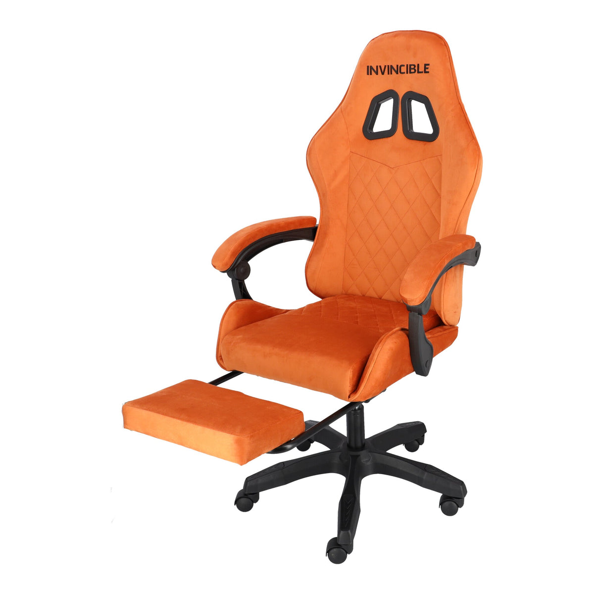 Gamingstuhl Braun Drehbar Bürostuhl für den Schreibtisch mit Fußstütze