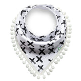 Baby-Halstuch mit Pompons – Kreuz – Produktabbildung 2