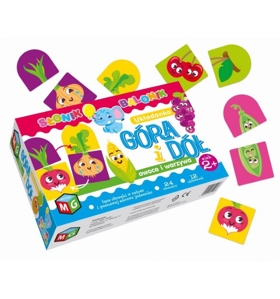 Puzzle auf und ab – Obst und Gemüse – Produktabbildung 2