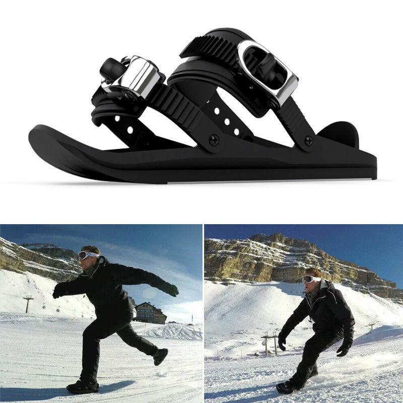 Mini-Skischuhe Kurzski - schwarz – Produktabbildung 2