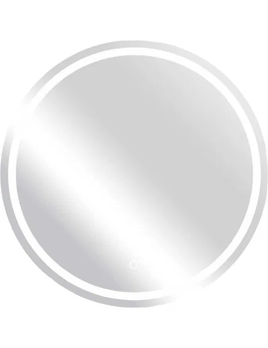 Runder LED-Spiegel zum Aufhängen mit Touch-Schalter, 60 cm