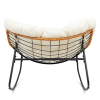 Skandinavischer XL-Schaukelsessel in Ei-Form – Beige – Produktabbildung 5
