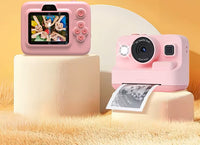 Sofortbildkamera mit Videodrucker, 3 Rollen, Rosa – Produktabbildung 4