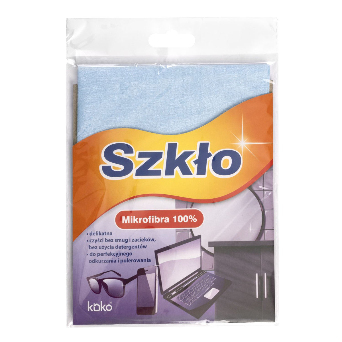 KOKO GLASS Mikrofaser-Glasreinigungstuch