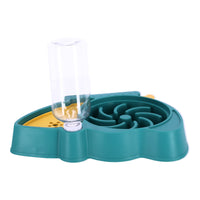 Napf mit automatischem Wasserspender für Hunde und Katzen, 2-in-1 – grün – Produktabbildung 5