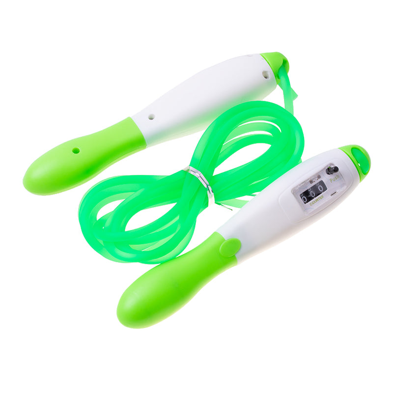 Springseil mit LCD-Zähler – grün