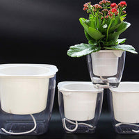 Selbstbewässernder Blumentopf für Blumen und Pflanzen – klein – Produktabbildung 3