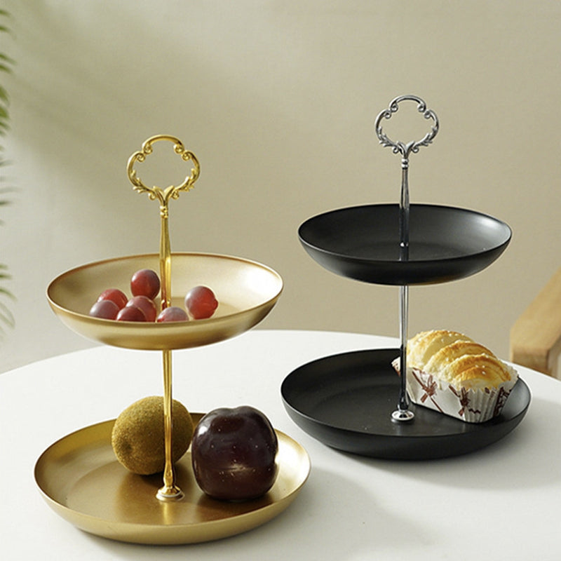 Zweistufige Etagere / Ablage – schwarz – Produktabbildung 2