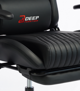 Ergonomischer schwarzer Gamingstuhl mit Fußstütze und Höhenverstellung – Gamingstuhl für Büro und Zimmer – Produktabbildung 5