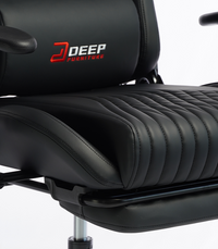 Ergonomischer schwarzer Gamingstuhl mit Fußstütze und Höhenverstellung – Gamingstuhl für Büro und Zimmer – Produktabbildung 5