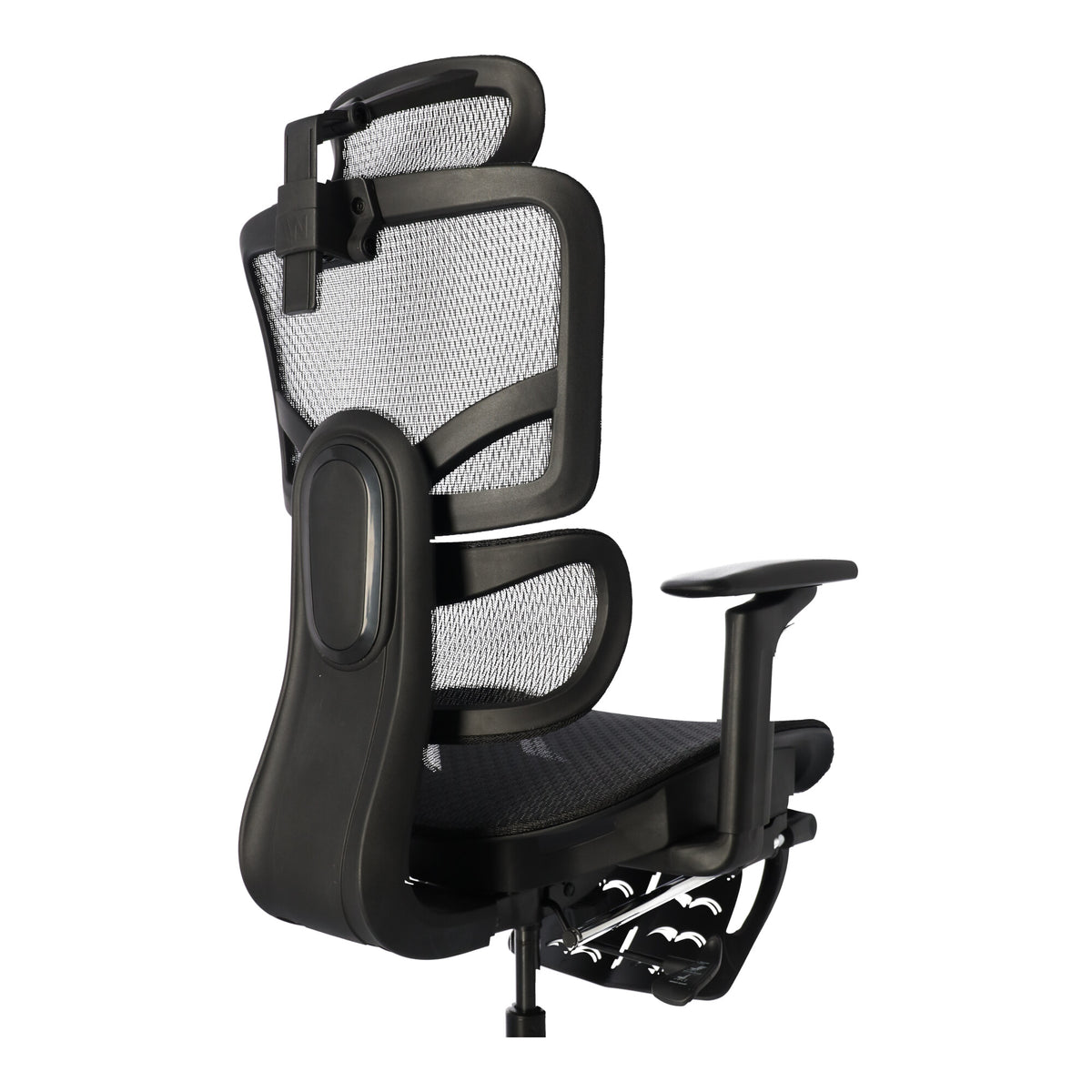 Ergonomischer, verstellbarer Bürostuhl aus Mesh – Schwarz – Produktabbildung 9