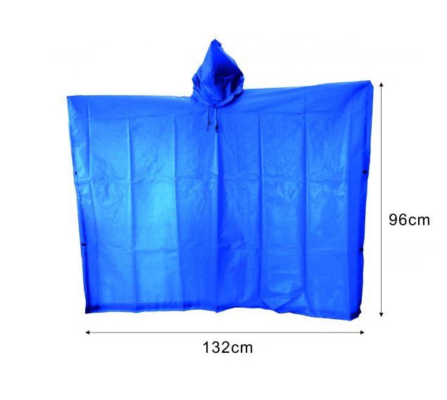 Blauer Regenmantel/Regenschutz