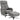 Relaxfauteuil handmatig verstelbaar loungefauteuil met voetenbank donkergrijs