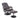 Massagestoel relaxstoel, incl. voetenbank, 10 vibratiepunten, 1 afstandsbediening; 77 cm x 84 cm x 95 cm, Bruin
